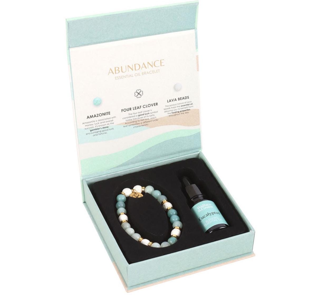 Abundance Amazonite Crystal Essential Oil Bracelet