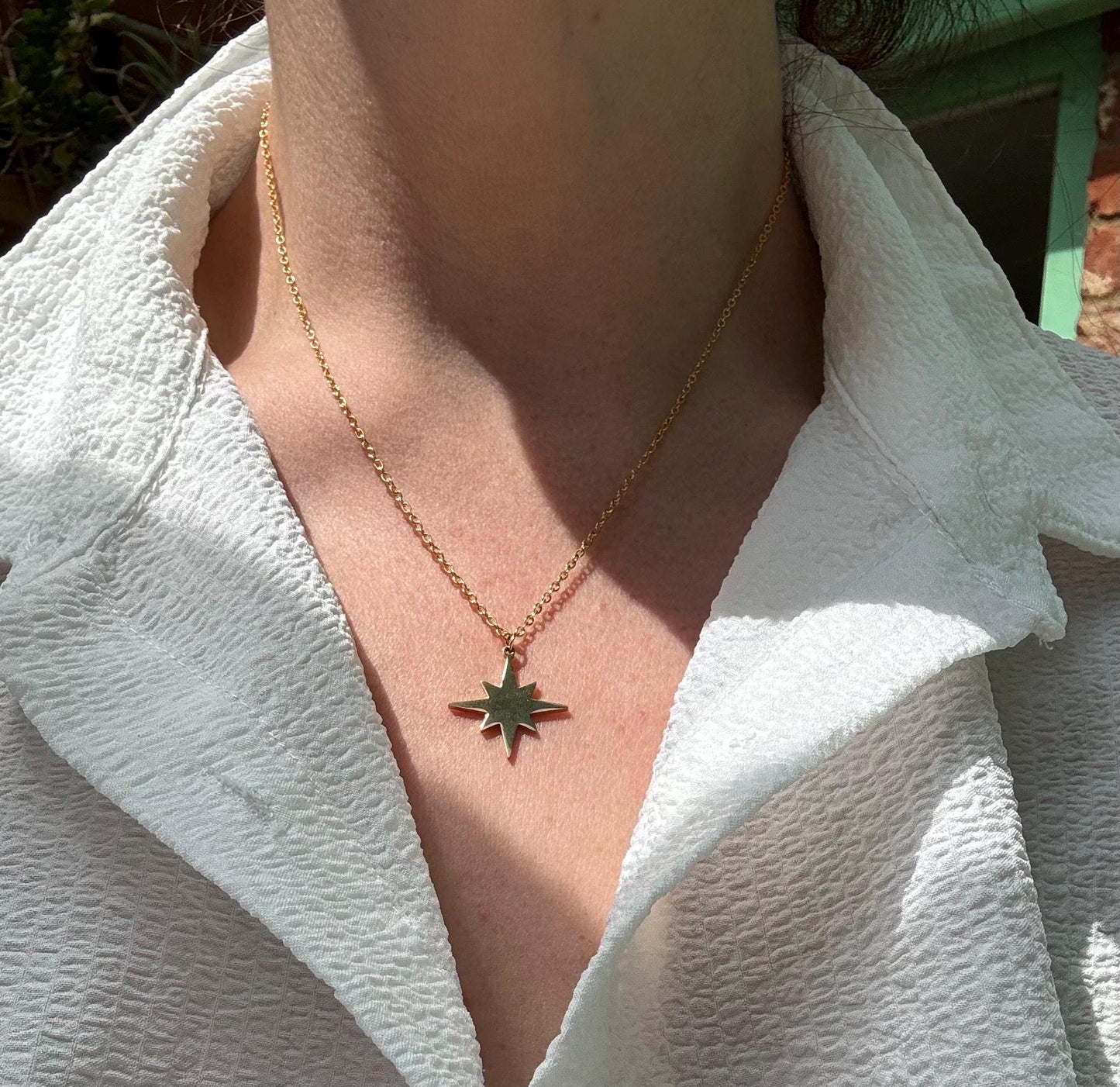The Star Tarot Necklace Greeting Card