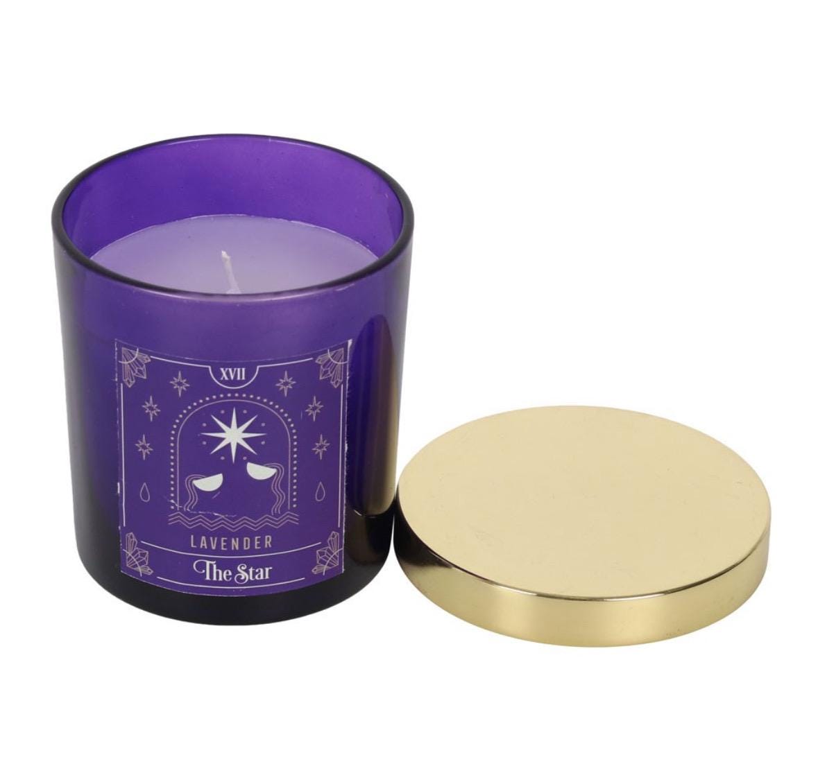 The Star Lavender Tarot Candle