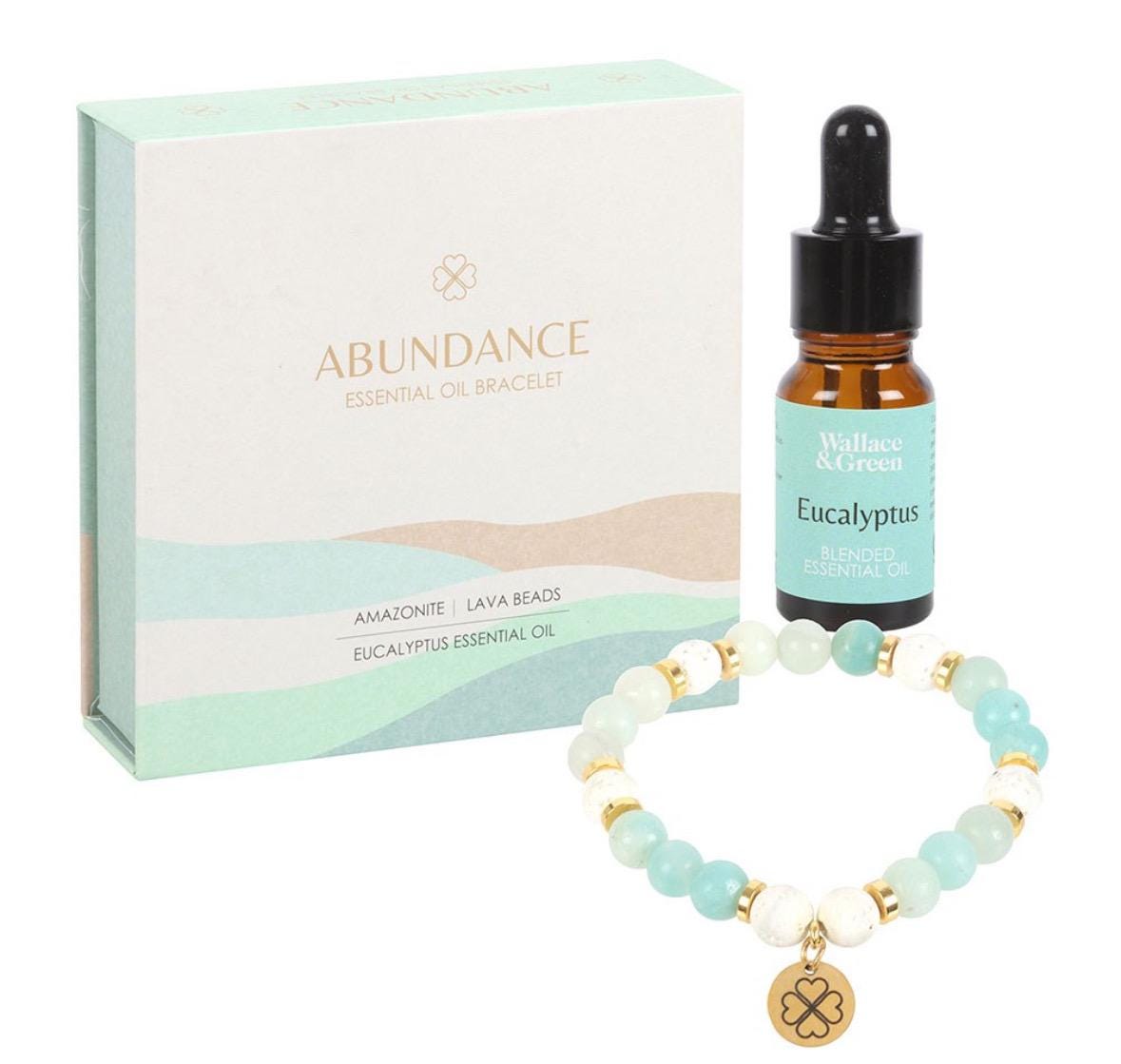 Abundance Amazonite Crystal Essential Oil Bracelet