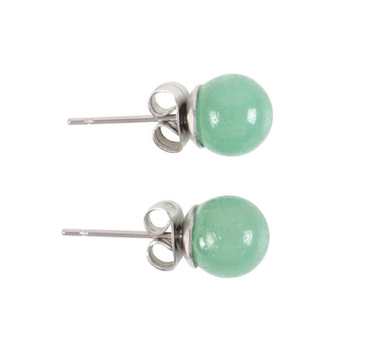 Aventurine Semi Precious Crystal Earrings