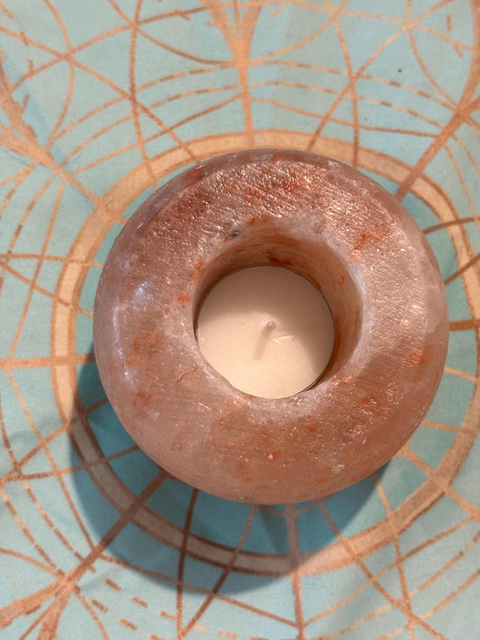 Himalayan Salt Candle Holder (Smooth)