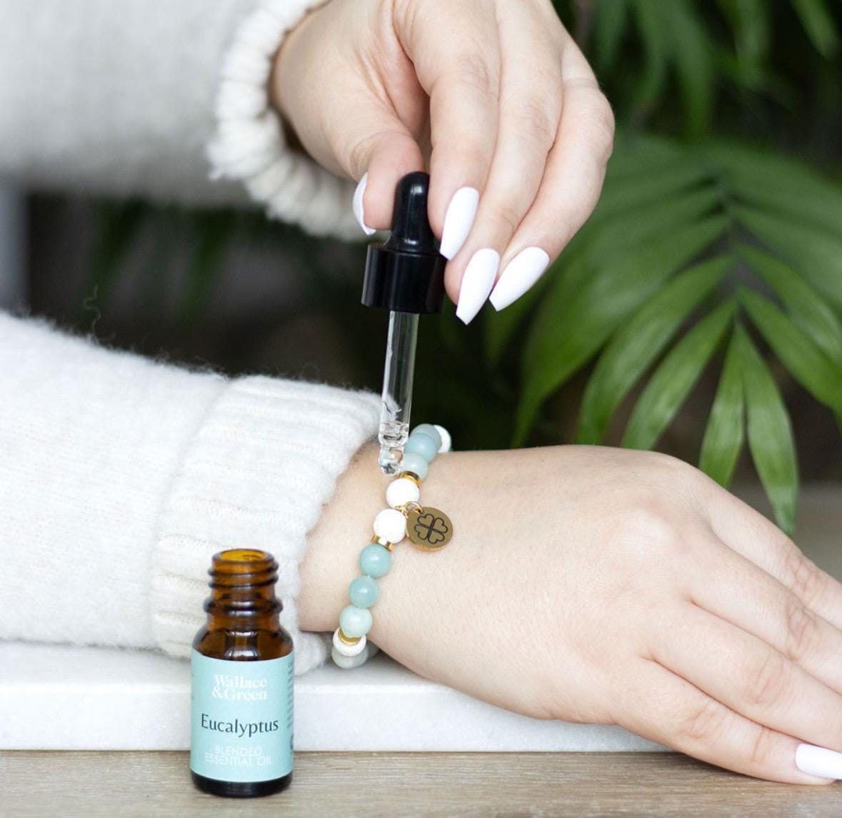Abundance Amazonite Crystal Essential Oil Bracelet