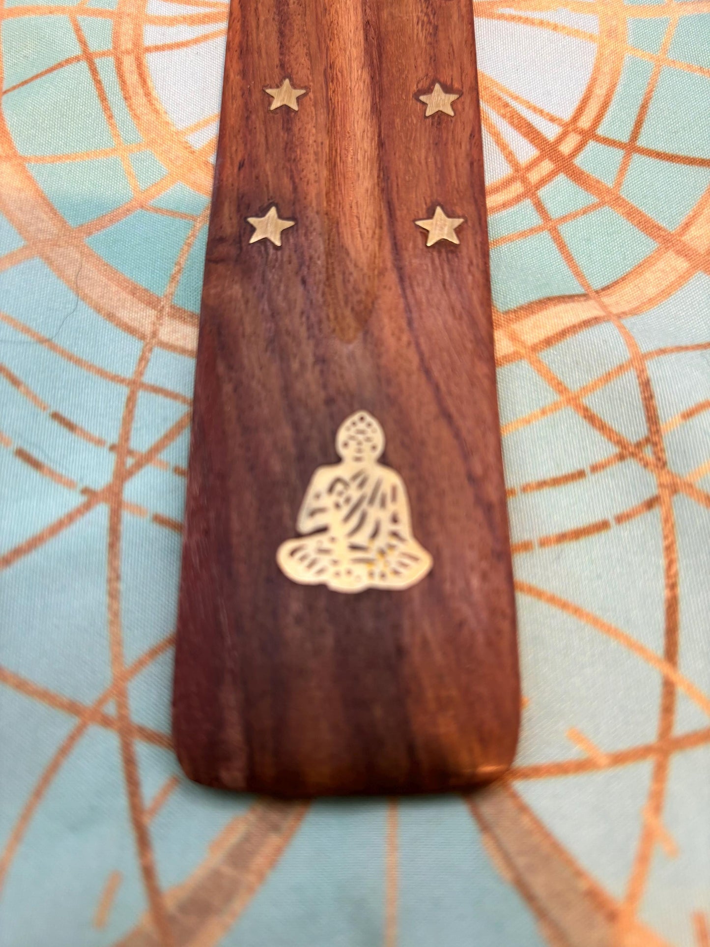 Wooden Buddha Incense Holder
