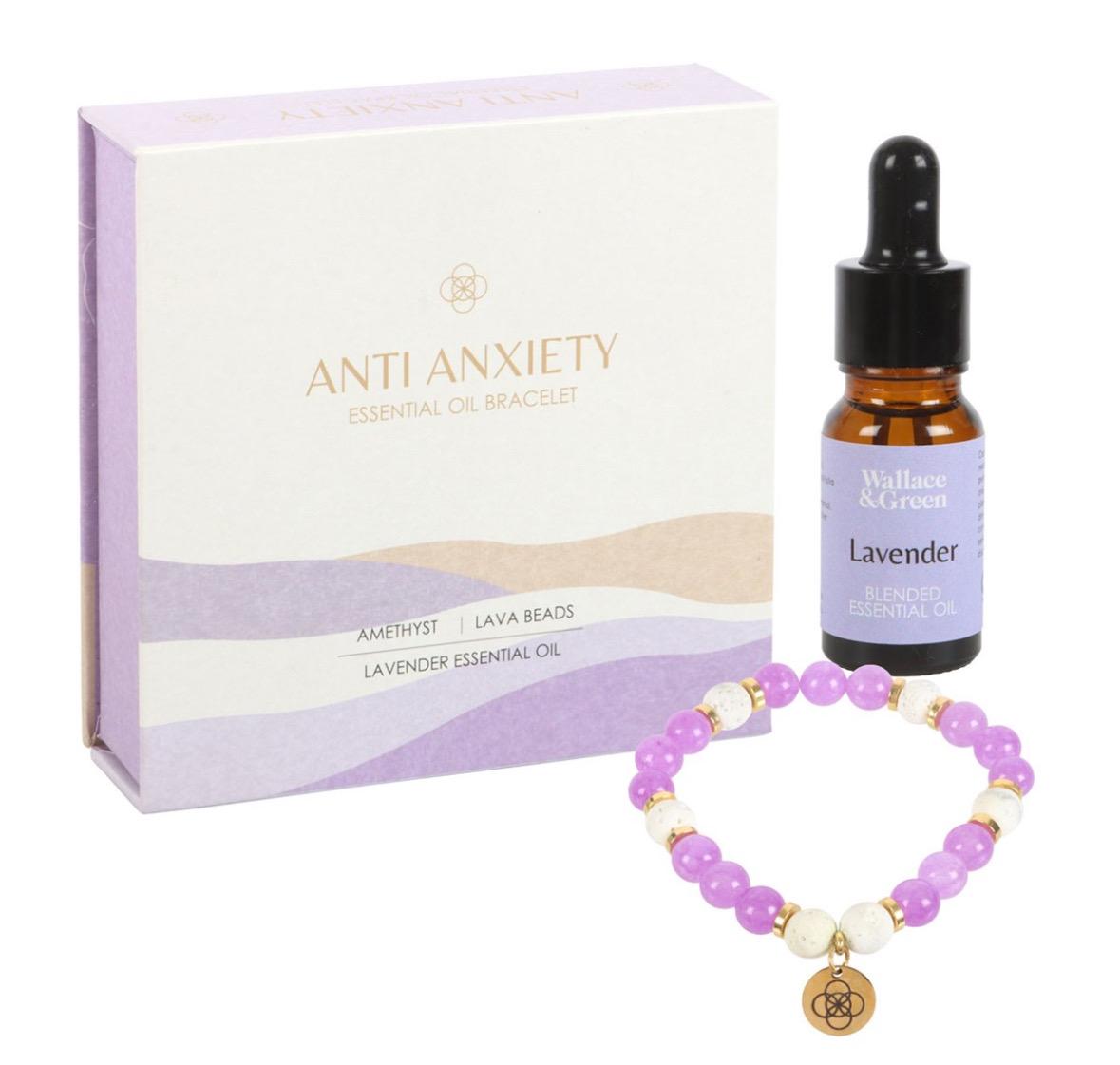 Anti-Anxiety Amethyst Crystal Essential Oil Bracelet