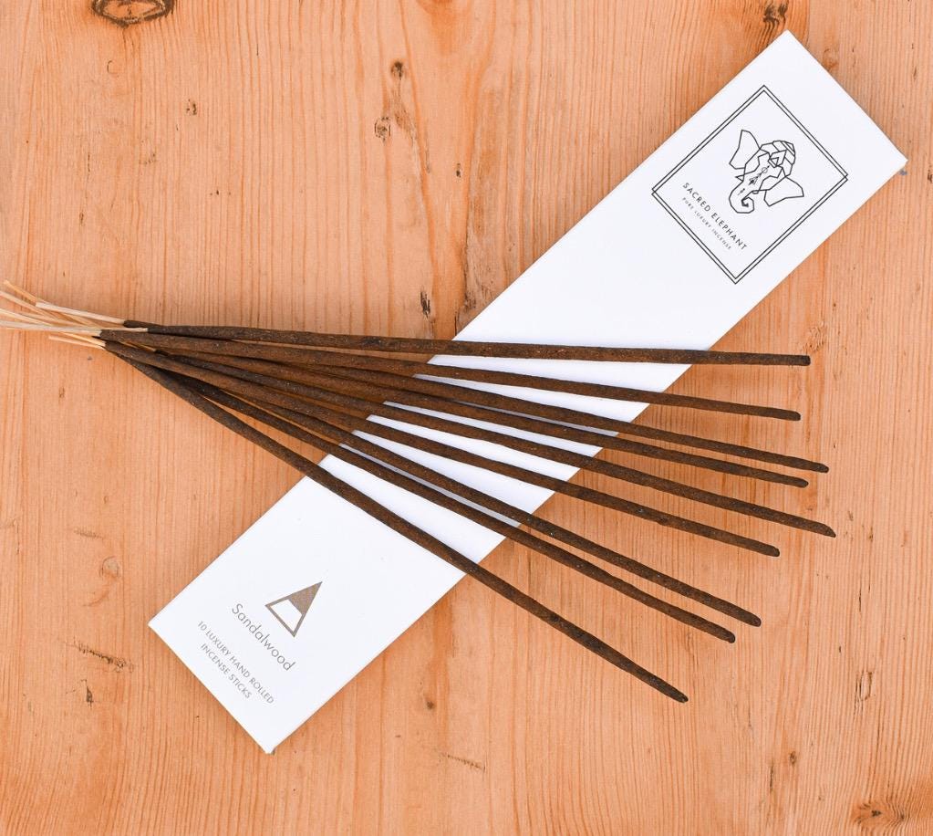 Sandalwood - Sacred Elephant Luxury Incense (10 Sticks)